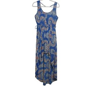 Romeo & Juliet‎ Maxi Dress Paisley Print Sleeveless Casual Summer Dress M